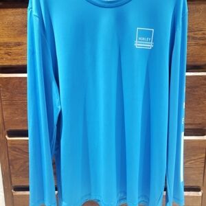 NWOT Hurley Moisture-Wicking Vibrant Blue Long Sleeve Shirt